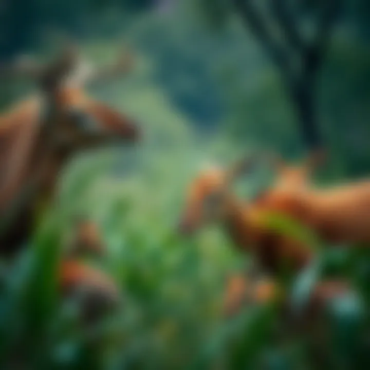 Wildlife thriving in the eco-diverse environment of بحيرة القدرة