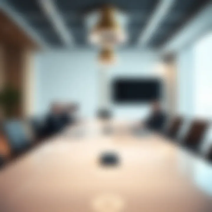Business meeting in a conference room at Dubai Silicon Oasis
