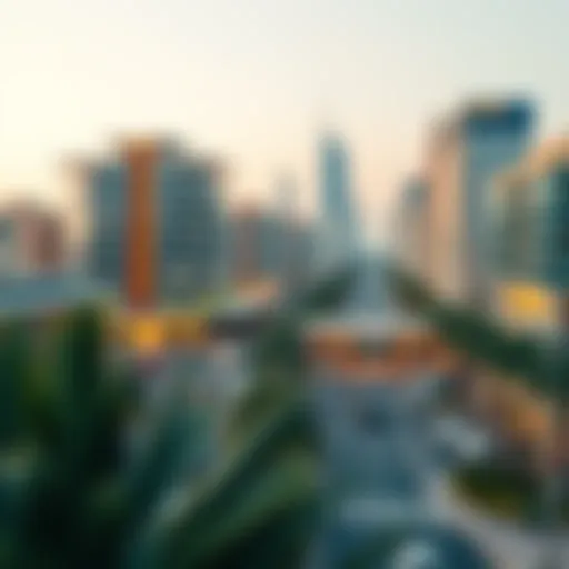 Panoramic View of Pantheon Boulevard A panoramic view of Pantheon Boulevard showcasing its modern architecture