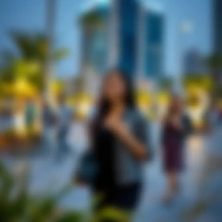 Community members enjoying the open spaces and recreational areas within the Garden in the Sky