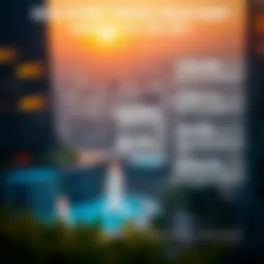 Infographic illustrating real estate trends and developments surrounding the Garden in the Sky