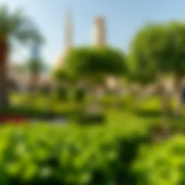 Lush greenery in Dubai Miracle Garden, a flourishing urban spectacle