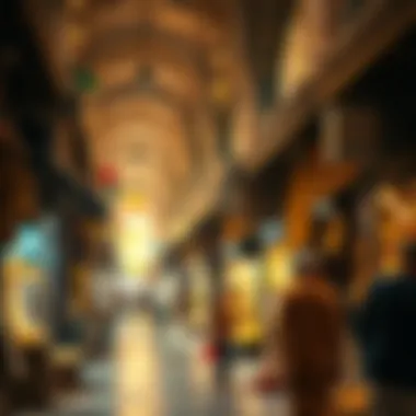 Vibrant trading atmosphere of the Gold Souk