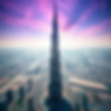 Aerial view showcasing Burj Khalifa's impact on Dubai's landscape