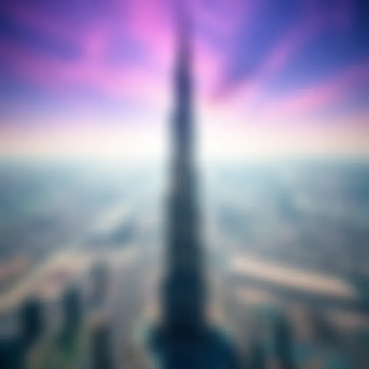 Aerial view showcasing Burj Khalifa's impact on Dubai's landscape