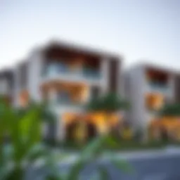 Layan community residential area with modern architecture