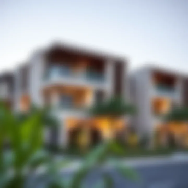 Modern Residential Architecture in Layan Layan community residential area with modern architecture