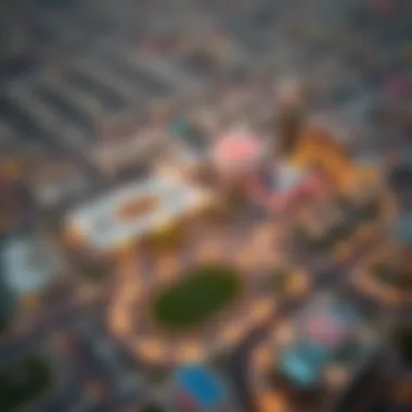 Aerial view of Motor City showcasing its motorsport facilities