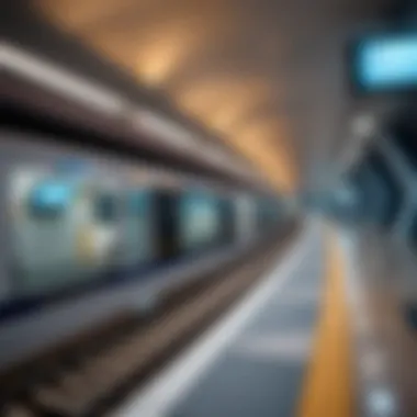 Visual representation of future expansion plans for the Dubai Metro network highlighting its projected growth