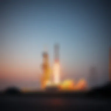 Launch of a satellite from MBRSC, symbolizing innovation in space exploration
