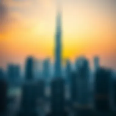 Burj Khalifa: Icon of Dubai's Skyline Stunning view of Burj Khalifa at sunset