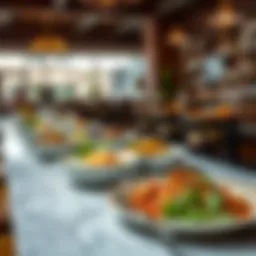 A vibrant dining experience showcasing Al Safadi's signature dishes