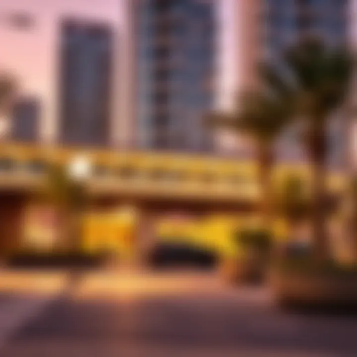 Surrounding Amenities of Oud Metha Offices View of the surrounding amenities near the Oud Metha Offices Building emphasizing the strategic location