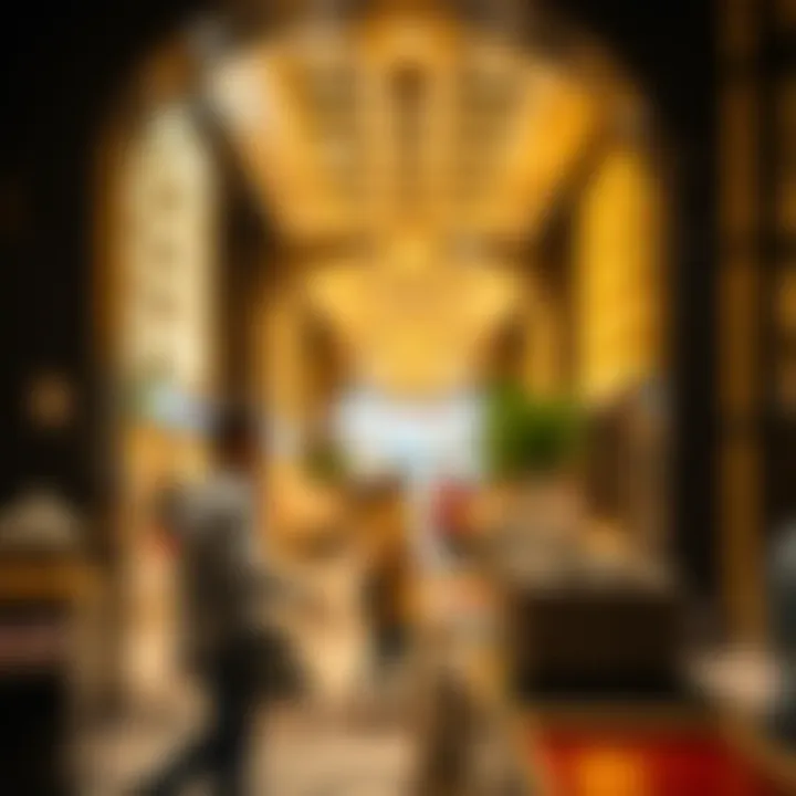 Customer enjoying a unique shopping experience at بتيل