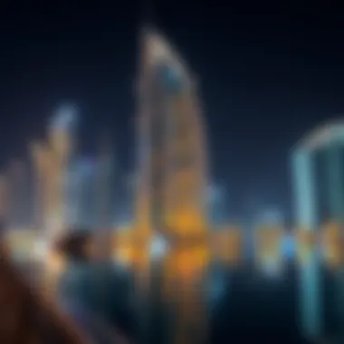 Marina 101: Illuminating the Dubai Skyline at Night Night view of the Marina 101 building illuminated