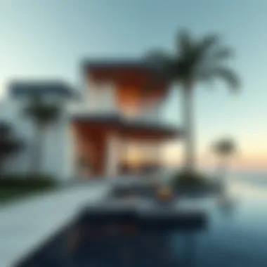 Stunning architectural design of a property on Palm