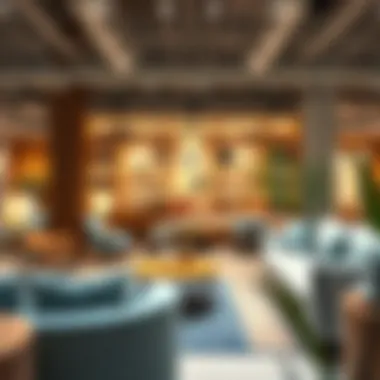 Elegant interior display at West Elm showcasing modern furniture