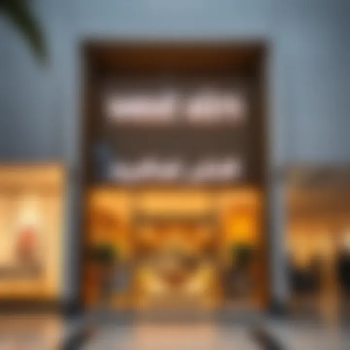 Inviting storefront of West Elm at Dubai Mall