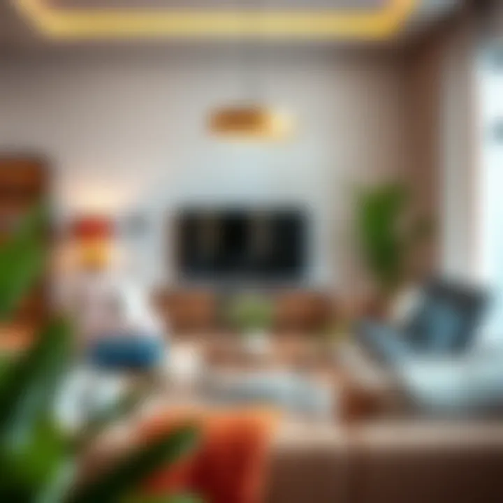 Stylish living room setup designed with West Elm products