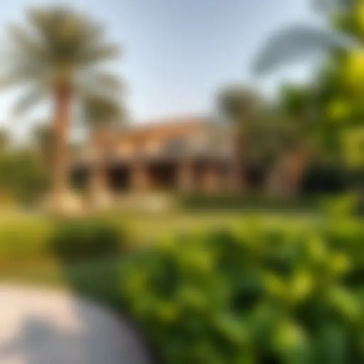 Scenic landscape surrounding Time Oak Villas featuring lush greenery