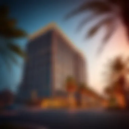 A striking architectural view of a university view building in Dubai