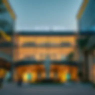 Architectural Marvel of Village Mall Mussafah Exterior view of Village Mall Mussafah showcasing its architectural design