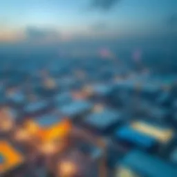Aerial view of Al Quoz showcasing logistics facilities