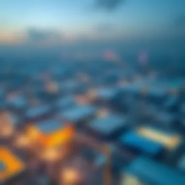 Aerial view of Al Quoz showcasing logistics facilities