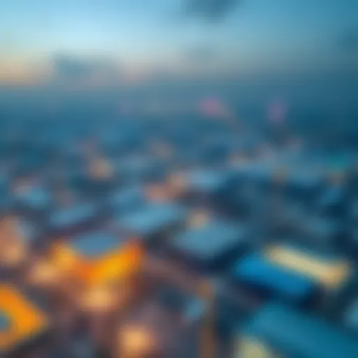 Aerial View of Al Quoz Logistics Aerial view of Al Quoz showcasing logistics facilities