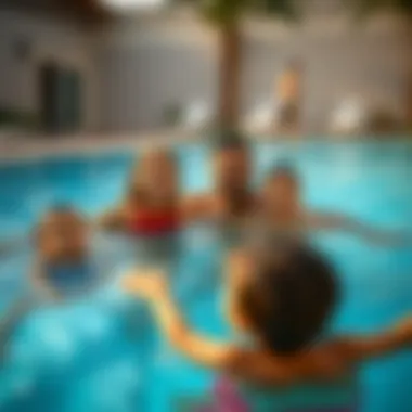 Families enjoying a private pool at a Dubai hotel