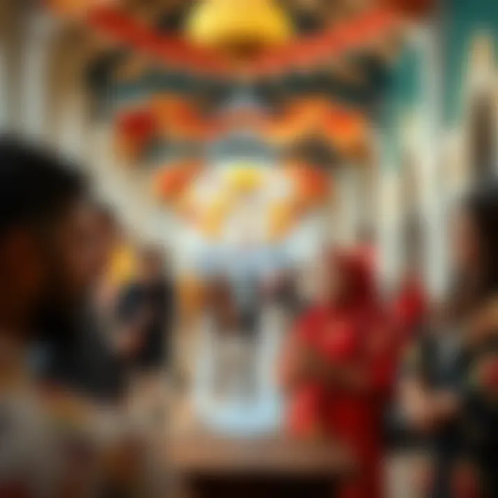 Engaging Cultural Experiences for All Visitors enjoying interactive cultural experiences at Fazaa Global Village