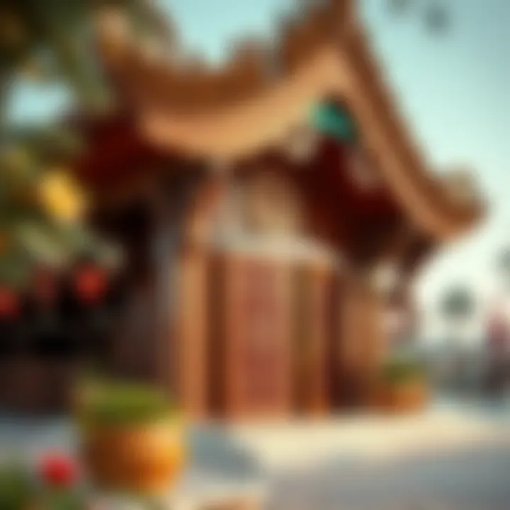 Thematic Pavilion Celebrating Cultural Diversity Thematic pavilion representing various cultures at Fazaa Global Village