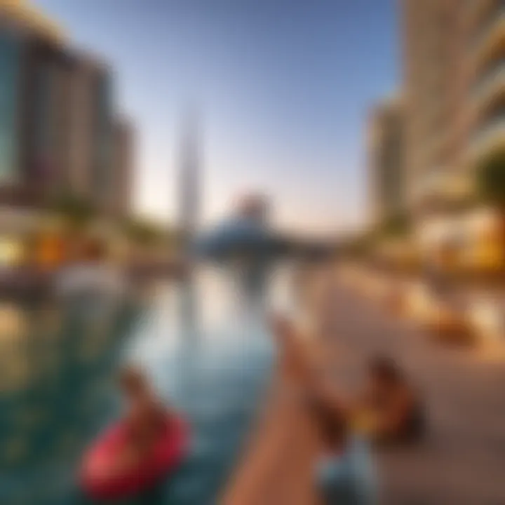 Luxurious waterfront lifestyle with recreational activities