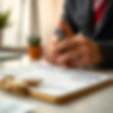 A close-up of a bank account application form