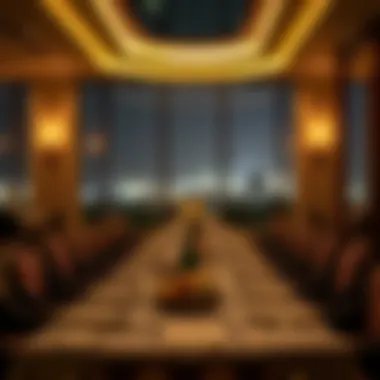 Gourmet dining experience in a five-star restaurant