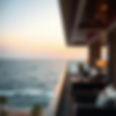 Stunning ocean view from a hotel balcony