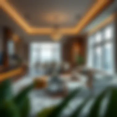 Luxurious living spaces within the residences