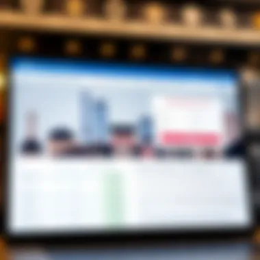 Infographic showing online application portal interface