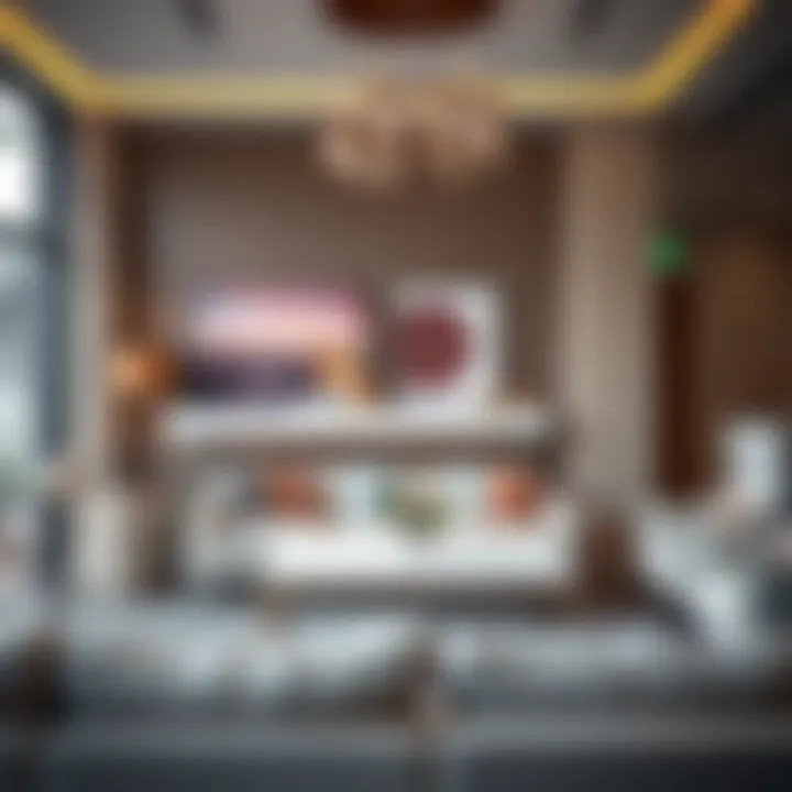 Modern furniture trends showcased in a chic interior