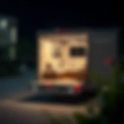 Modern vehicle used for furniture transport