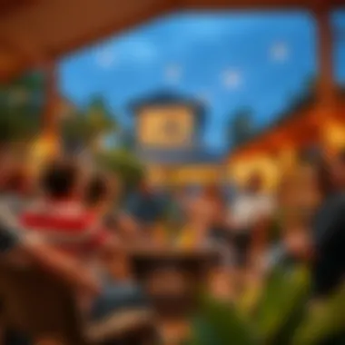 Community gathering discussing the implications of Global Village's closure