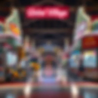 Empty stalls and attractions within Global Village post-closure