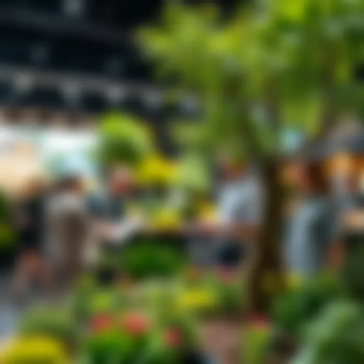 Educational exhibit highlighting sustainability practices