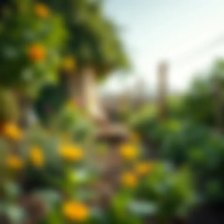 A community garden project in Dubai promoting local biodiversity and sustainable practices