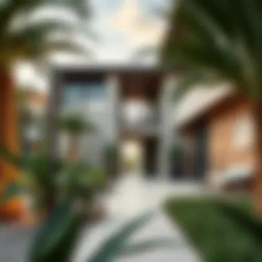 Sustainable Architectural Design Architectural design elements of a Gulf Garden property highlighting sustainable features