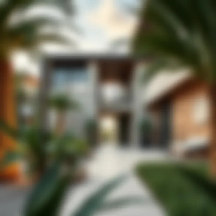 Sustainable Architectural Design Architectural design elements of a Gulf Garden property highlighting sustainable features