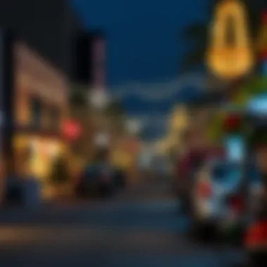 Festive decorations in a Dubai neighborhood