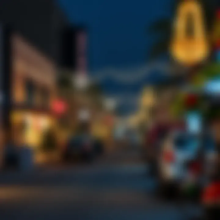 Festive decorations in a Dubai neighborhood