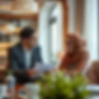 Expert Guidance: Navigating Mortgage Options A financial advisor discussing mortgage options with an expat