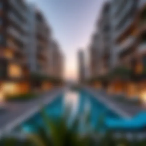 A modern residential building in Dubai